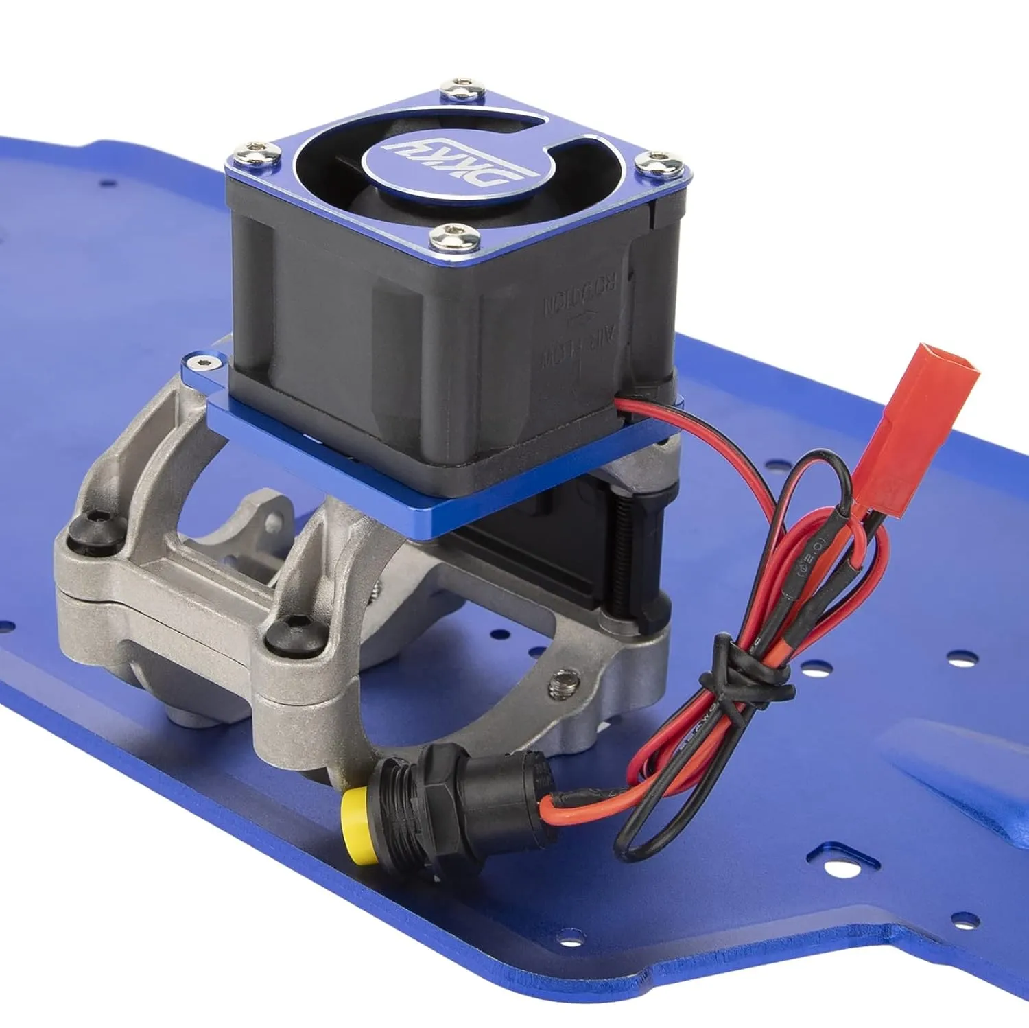 DKKY Sledge 1/8 RC Car 4028 Motor Cooling Fan Heatsink with 21000 RPM for Traxxas Sledge 1/8 Scale 4WD Monster Trcuck, Blue