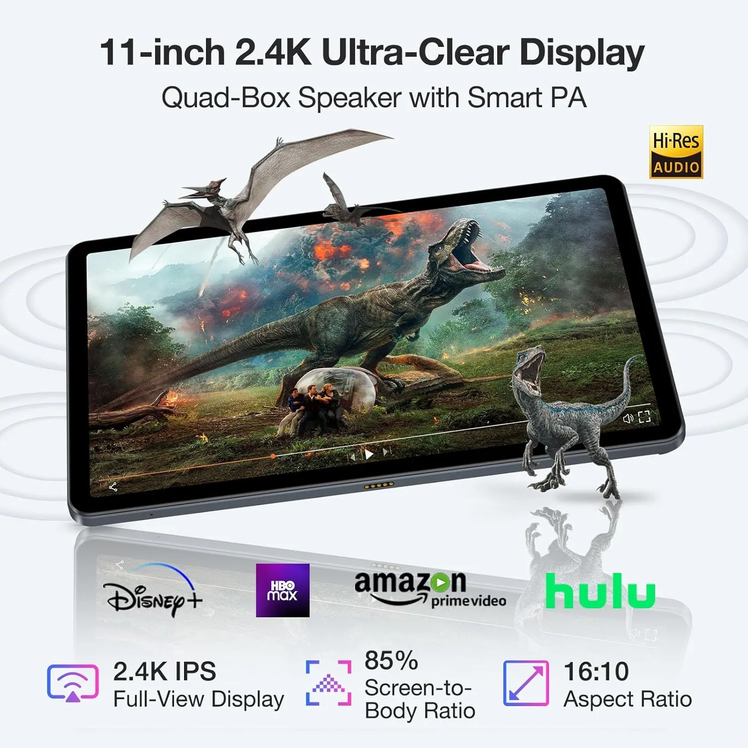 DOOGEE T30SE Tablet with Keyboard, Dual 4G LTE 11 Inch Gaming Tablets Android 14, 9GB RAM   128GB, 2.4K Octa-Core, 8580mAh, Tablet with Keyboard and Pen, Mouse and Case