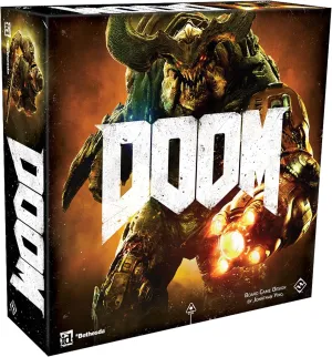 Doom The Board Game (2nd Edition) | Sci-Fi Combat Strategy Game Based on The Video Game for Adults and Teens | Ages 14  | 2-5 Players | Fantasy Flight Games