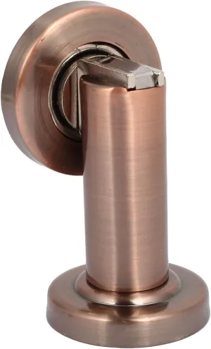 Door Wedge,Door Stopper,Stopper Wedge Protector,Door Stopper Buffer,Doorstop,Bedroom Restroom Door Metal Magnetic Catch Holder Stopper Copper Tone 50m_mx78m_m