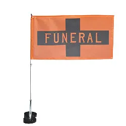 Dual Magnetic Funeral Flag Set