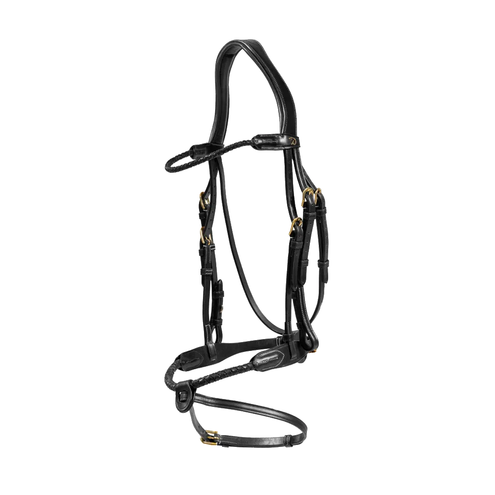 Dy'on Braided noseband Bridle with removable flash DYARAY