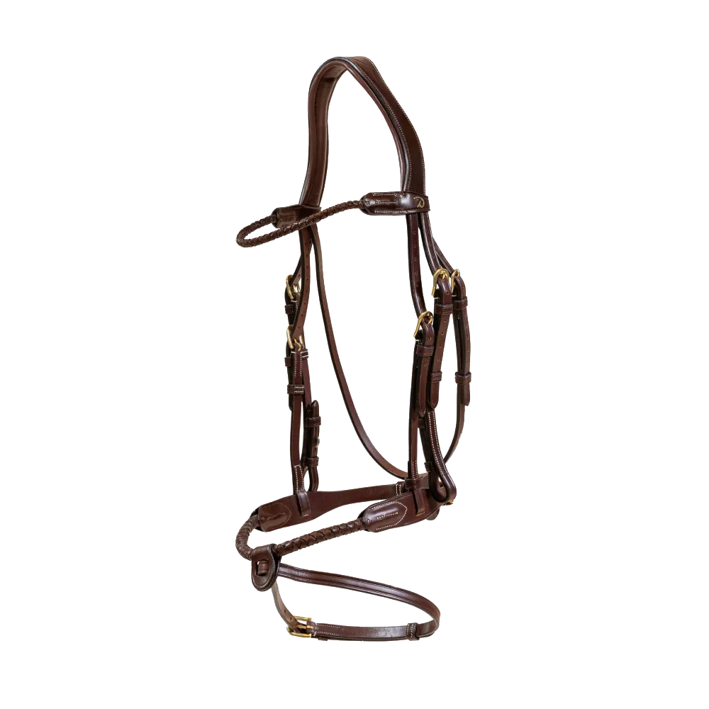 Dy'on Braided noseband Bridle with removable flash DYARAY