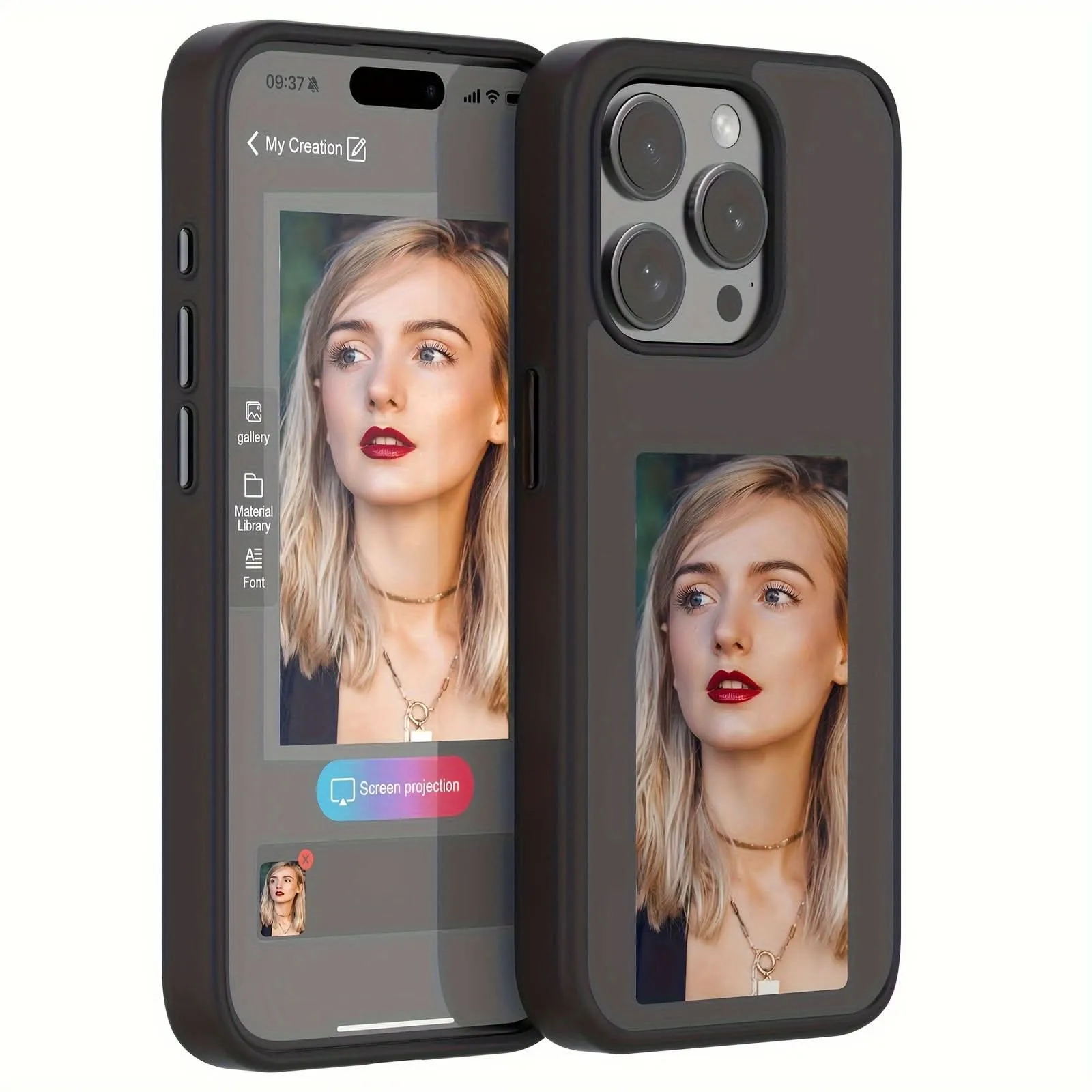 E Ink Display Silicone Phone Case - NFC