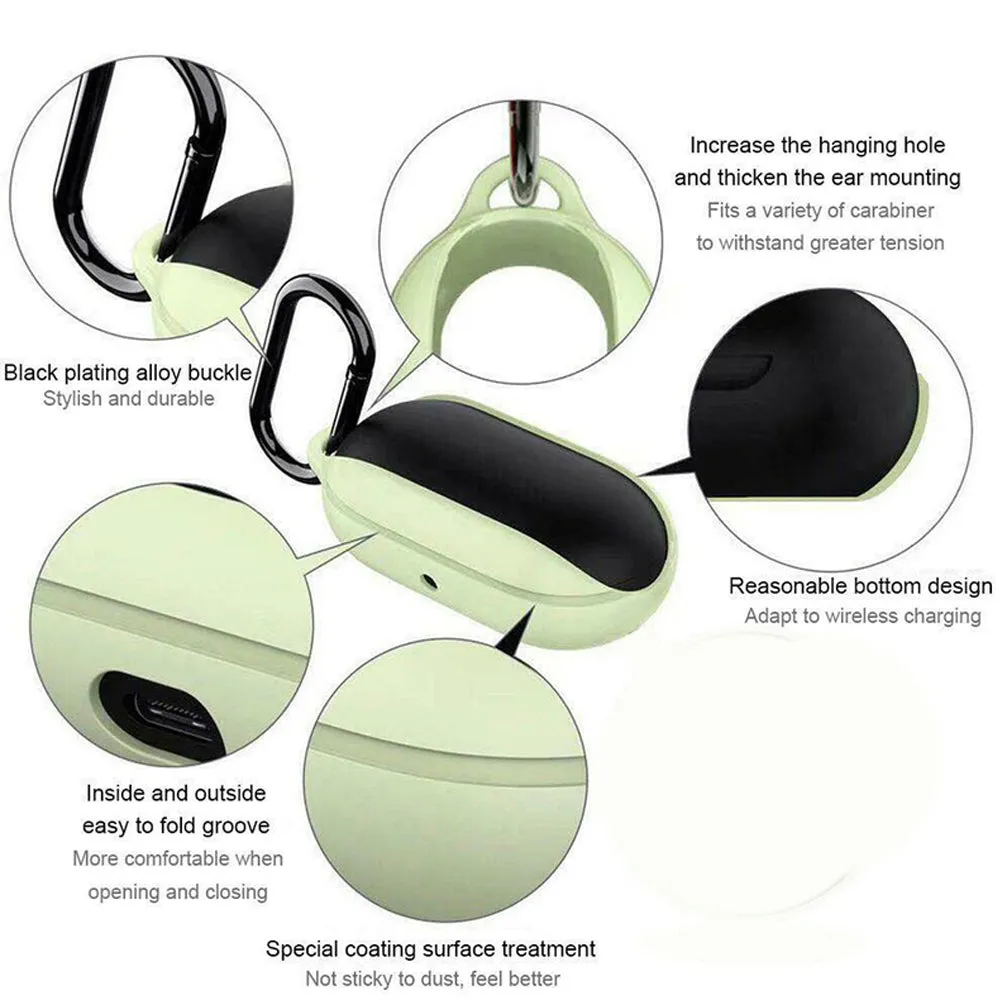 Earphone Case Silicone Cover for SAMSUNG Galaxy Buds2019 Bluetooth Headset Anti-drop Dustproof Storage Shell pink