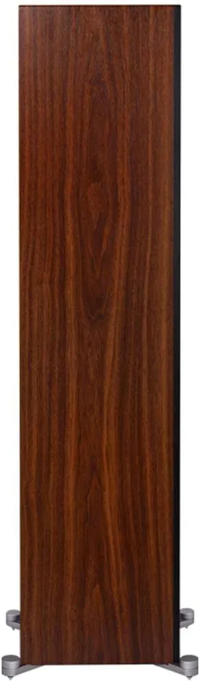 ELAC Debut Reference 5.25" Floorstanding Speakers, Black Baffle, Walnut Cabinet, Pair with SPW-15FT-P 15 Foot Pair of Sensible Speaker Wires and Signature Series Microfiber Cloth