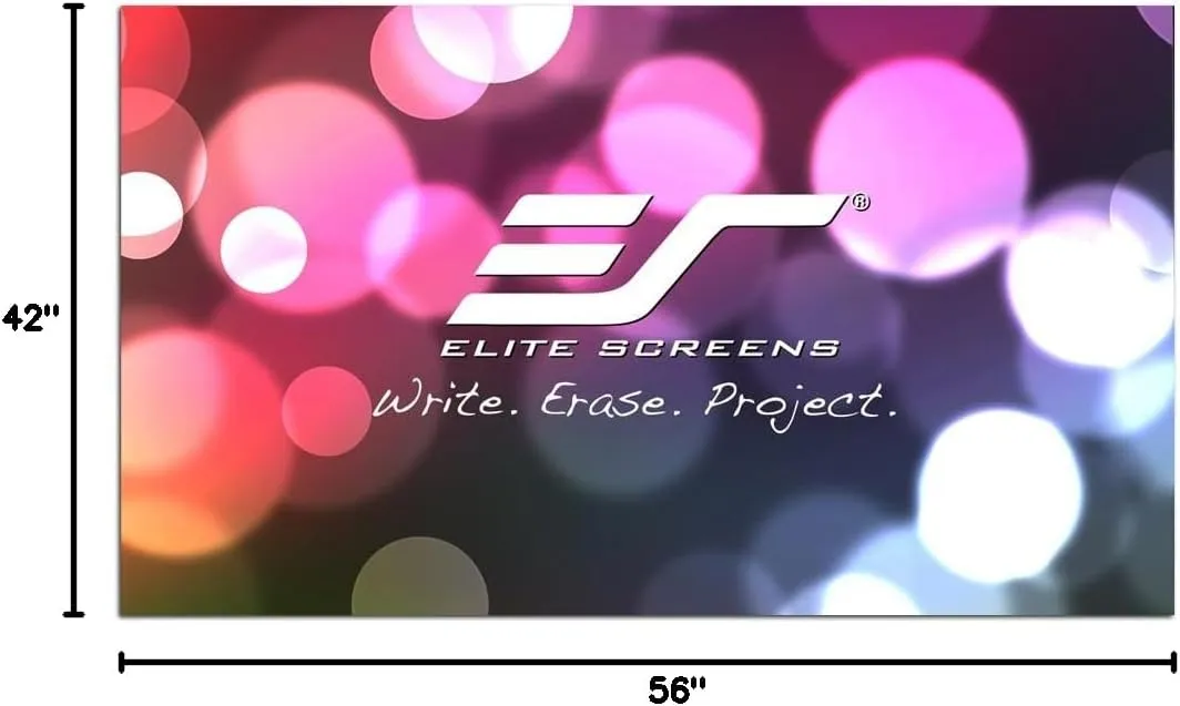 Elite Screens Insta-DEM Series, 69-inch Diag. 4:3, Active 3D and 4K Ultra HD Ready, Magnetic Dry Erase WhiteBoard Projection Screen, Model: IWB70VWM