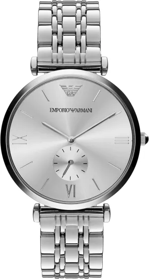 Emporio Armani Men's Three-Hand Leather Watch