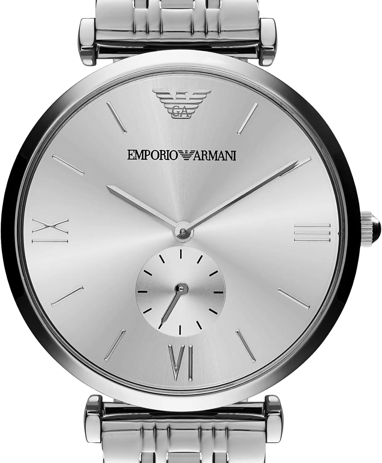 Emporio Armani Men's Three-Hand Leather Watch