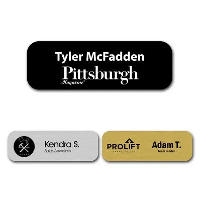 Engraved Plastic Name Tag