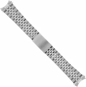 Ewatchparts 19mm Stainless Steel Jubilee Watch Band Bracelet Compatible With Rolex 34mm Date 15000, 15010, 15200