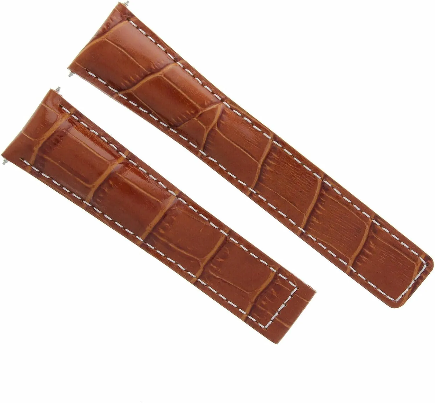 Ewatchparts 20-22mm Leather Watch Band Strap Compatible with Tag Heuer Carrera Watch CV2A10 FC5037/39/40