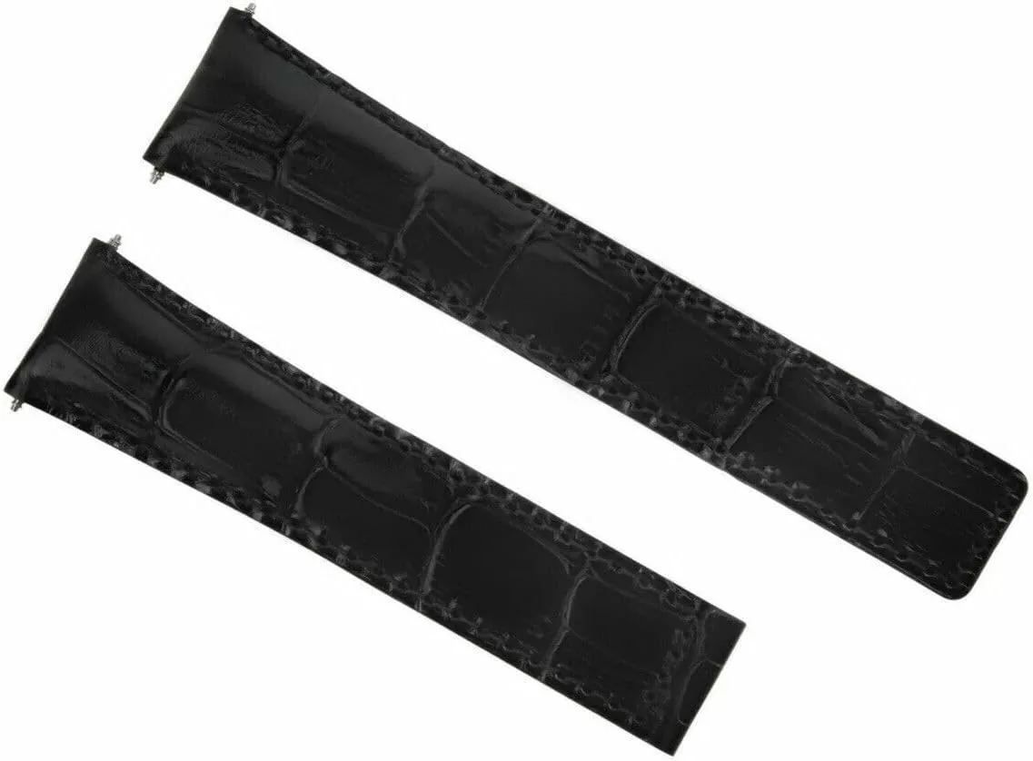 Ewatchparts 20mm Leather Watch Band Strap Compatible With Tag Heuer Aquaracer CAK211A, WAY111A Watch Chrono
