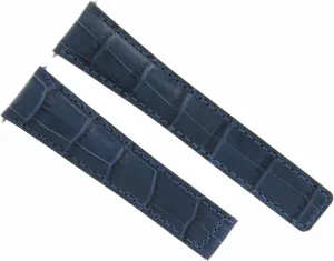 Ewatchparts 22mm Leather Watch Band Strap Compatible With Tag Heuer Carrera RS2 Monaco FC5037-5039 Blue