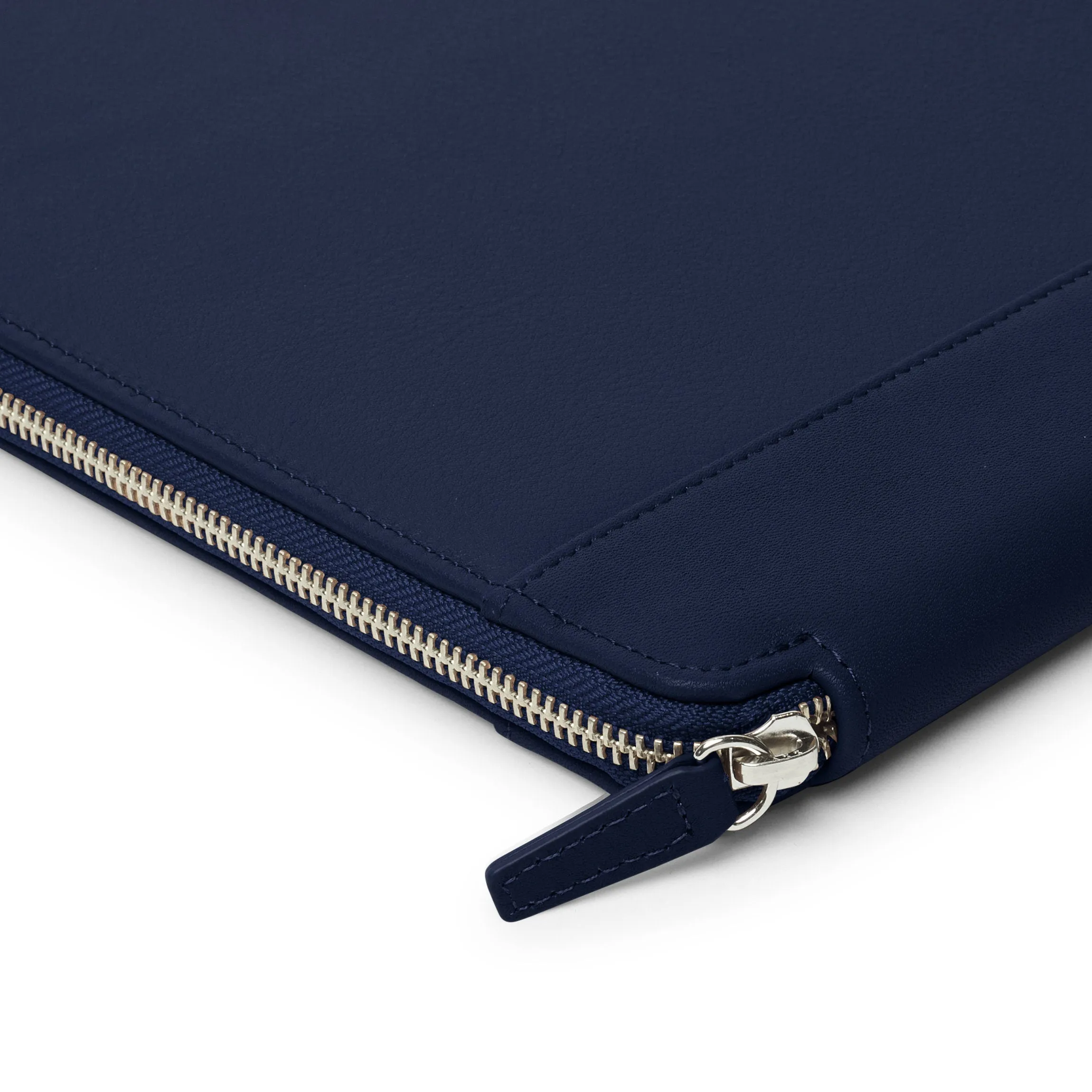Executive Zippered Portfolio Navy Blue