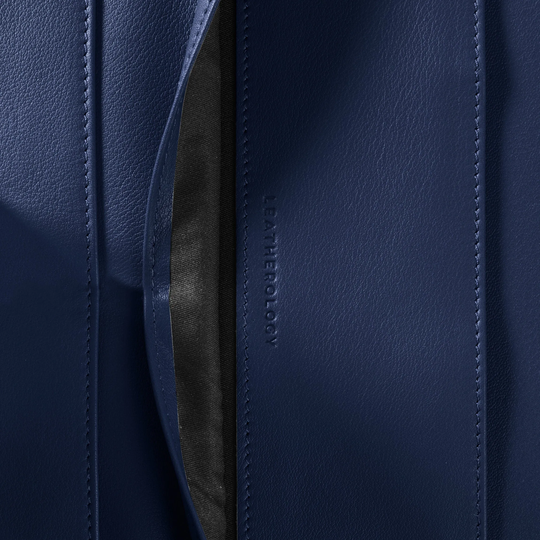 Executive Zippered Portfolio Navy Blue