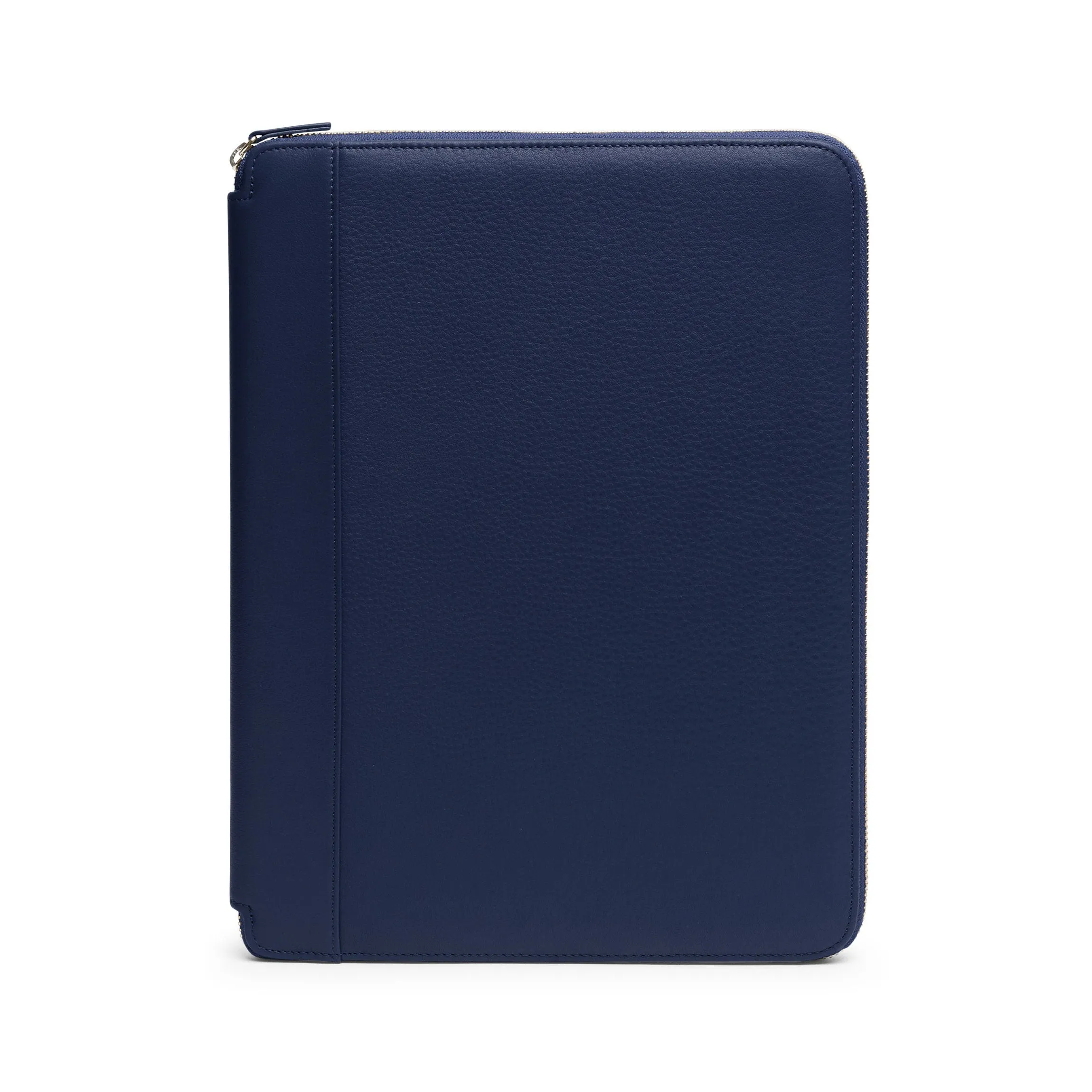 Executive Zippered Portfolio Navy Blue