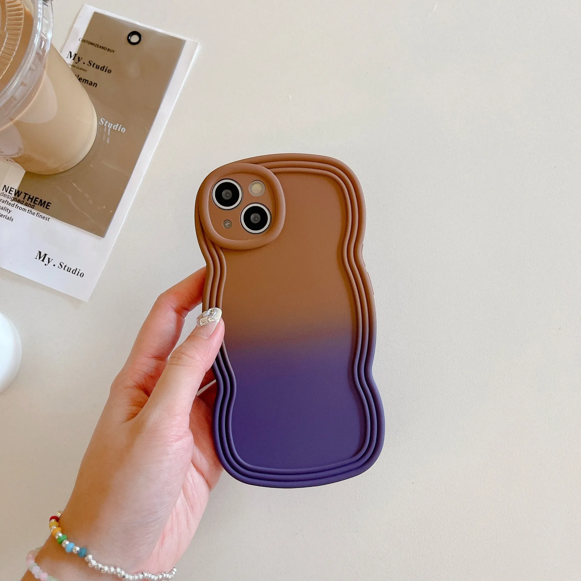 Fancy design Gradient Color Phone Case For iphone 12 pro case cute for barbie phone case 2023