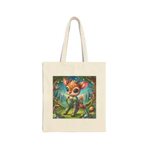 Fawn Defender Cotton Canvas Tote Bag