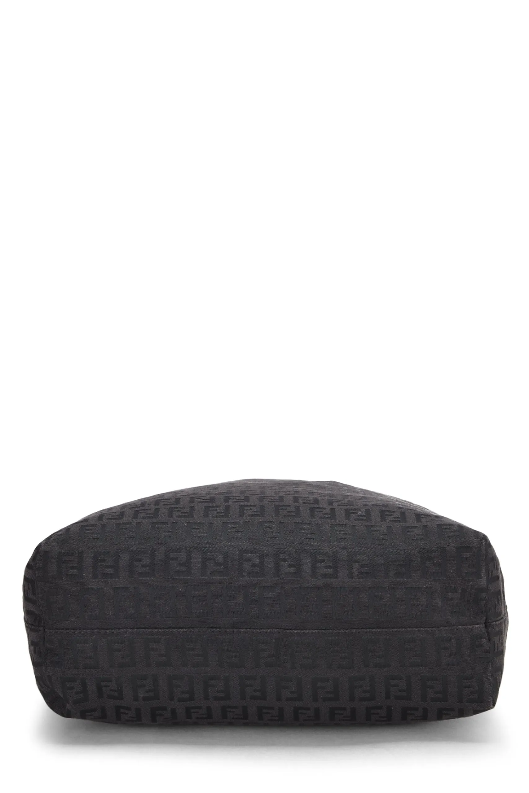 Fendi,  Black Zucchino Canvas Tote Small, Black