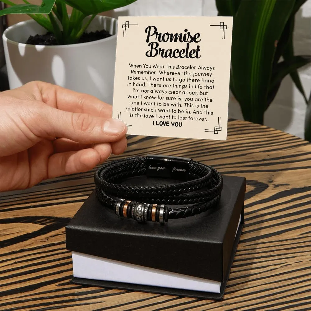 FG Family Gift Mall To My Man I Love You Bracelet Gifts For Him Husband Boyfriend Sentimental Gifts From Wife Girlfriend To My Man Bracelet Birthday Gift Ideas With Message Card