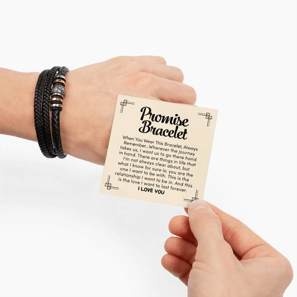 FG Family Gift Mall To My Man I Love You Bracelet Gifts For Him Husband Boyfriend Sentimental Gifts From Wife Girlfriend To My Man Bracelet Birthday Gift Ideas With Message Card