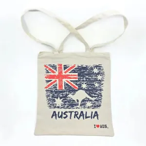 Flag Kangaroo Canvas Tote Bag