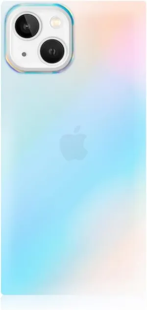 Flaunt Square Protective Case - Compatible with iPhone 14 - Wireless Charging - Stylish Drop Tested Shockproof Phone Case - The Official Square Phone Case (Iridescent Satin)