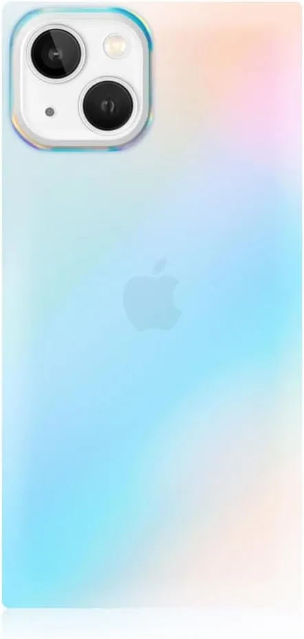 Flaunt Square Protective Case - Compatible with iPhone 14 - Wireless Charging - Stylish Drop Tested Shockproof Phone Case - The Official Square Phone Case (Iridescent Satin)