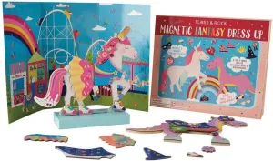 Floss & Rock 40P3550 Wooden Fantasy Dress Up Pets Magnetic Toy, Multicolor