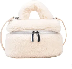 Fluffy Purse, Furry Purse Faux Fur Bag Cute Lambswool Fuzzy Crossbody Bag for Women