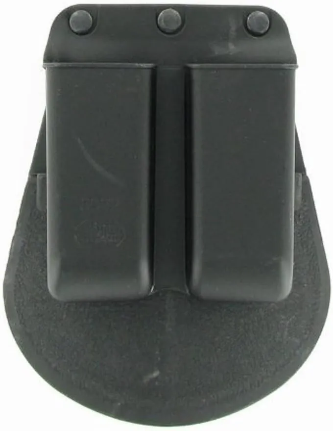 Fobus 6922P Standard Magazine Pouch for 22 & .380 Single-Stack Double Magazine Pouch, Ambidextrous Paddle, black, one size