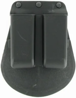 Fobus 6922P Standard Magazine Pouch for 22 & .380 Single-Stack Double Magazine Pouch, Ambidextrous Paddle, black, one size