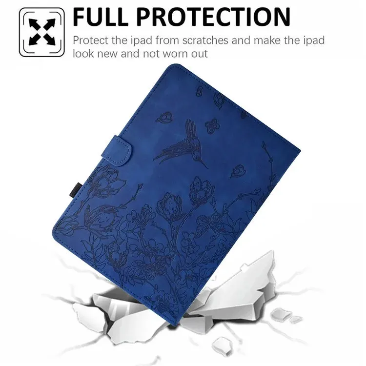 For Amazon Kindle 6" (2022) Case Flower Bird Imprinted Card Holder Leather Tablet Cover