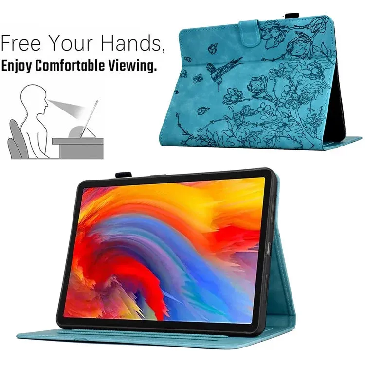 For Amazon Kindle 6" (2022) Case Flower Bird Imprinted Card Holder Leather Tablet Cover
