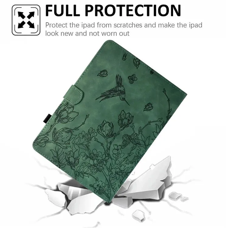 For Amazon Kindle 6" (2022) Case Flower Bird Imprinted Card Holder Leather Tablet Cover