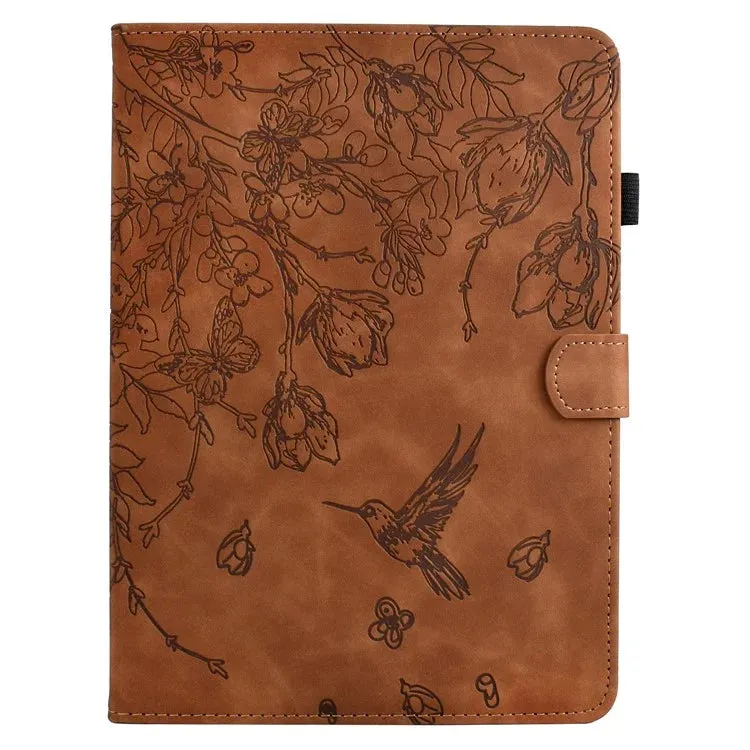 For Amazon Kindle 6" (2022) Case Flower Bird Imprinted Card Holder Leather Tablet Cover