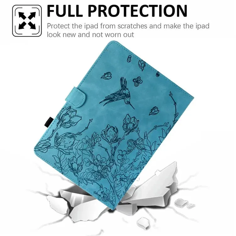 For Amazon Kindle 6" (2022) Case Flower Bird Imprinted Card Holder Leather Tablet Cover