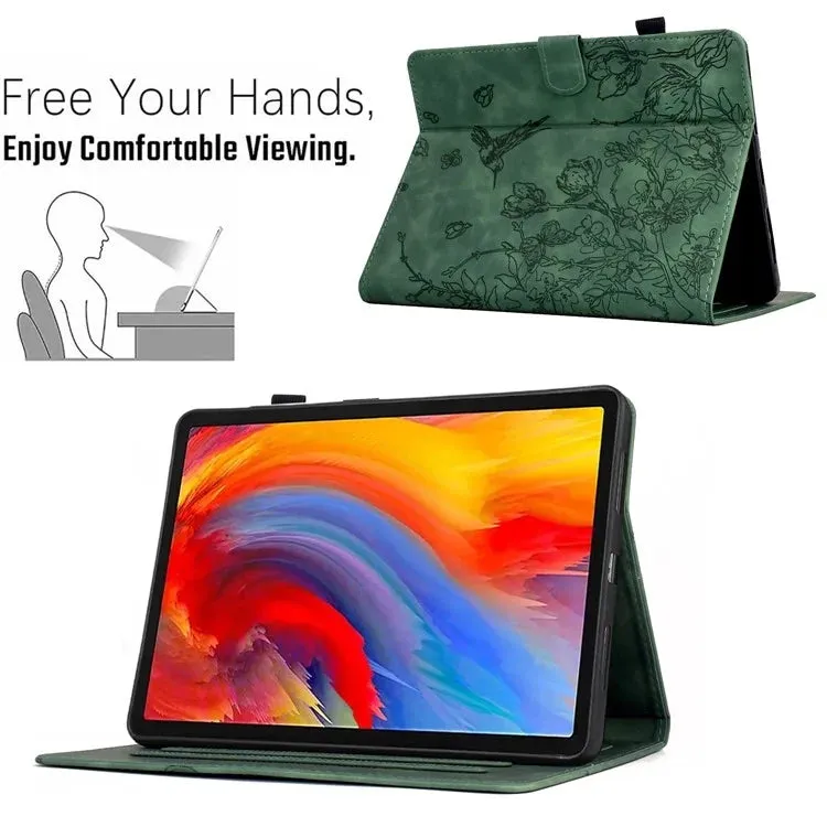 For Amazon Kindle 6" (2022) Case Flower Bird Imprinted Card Holder Leather Tablet Cover