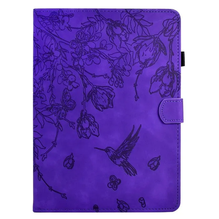 For Amazon Kindle 6" (2022) Case Flower Bird Imprinted Card Holder Leather Tablet Cover