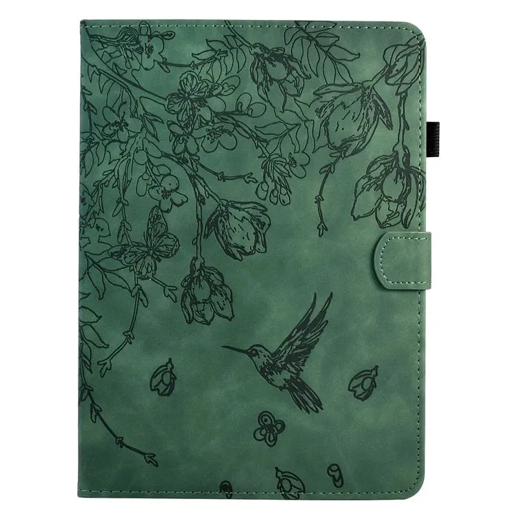 For Amazon Kindle 6" (2022) Case Flower Bird Imprinted Card Holder Leather Tablet Cover