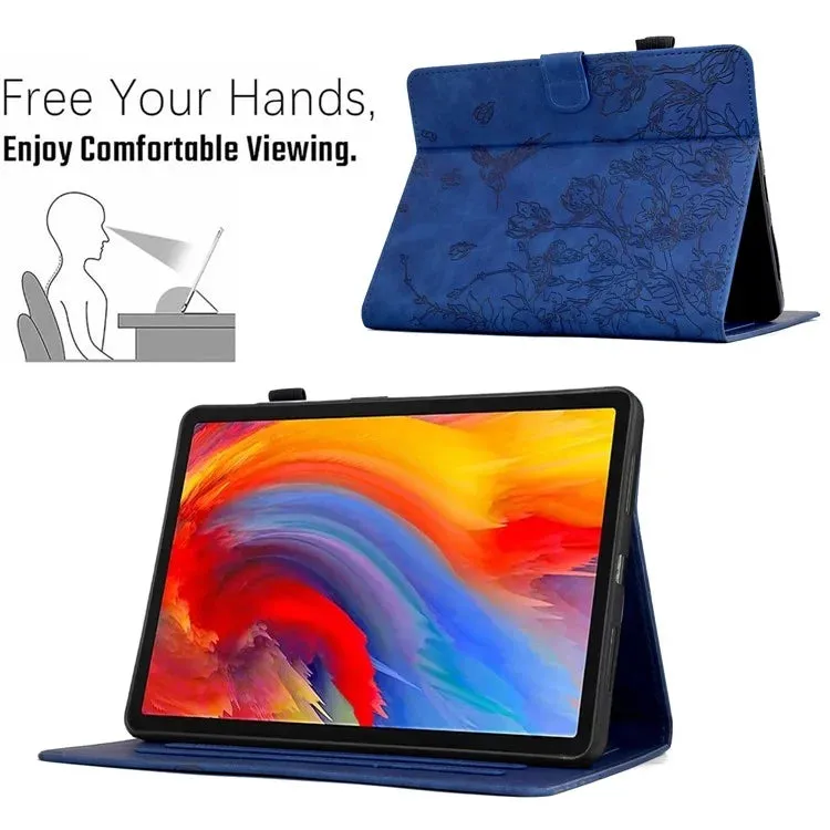 For Amazon Kindle 6" (2022) Case Flower Bird Imprinted Card Holder Leather Tablet Cover