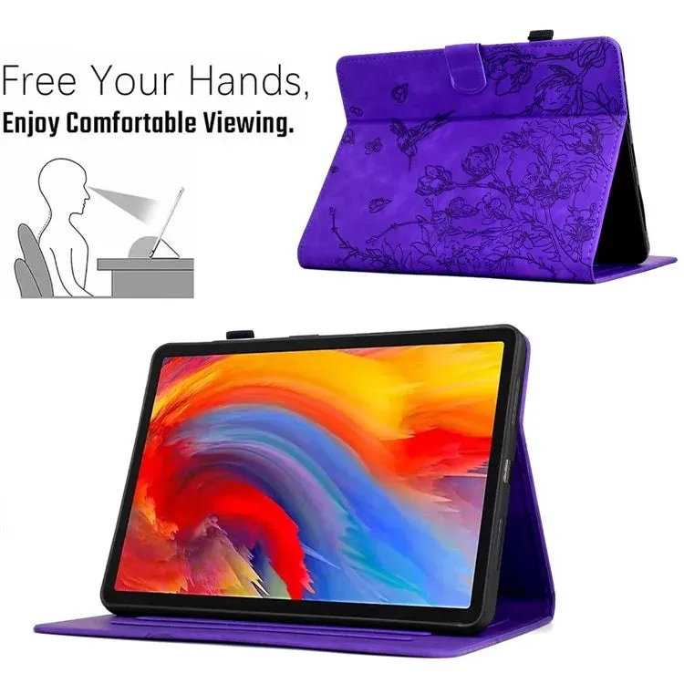 For Amazon Kindle 6" (2022) Case Flower Bird Imprinted Card Holder Leather Tablet Cover