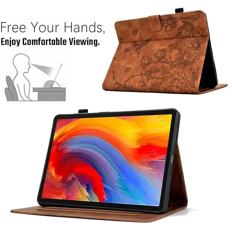 For Amazon Kindle 6" (2022) Case Flower Bird Imprinted Card Holder Leather Tablet Cover