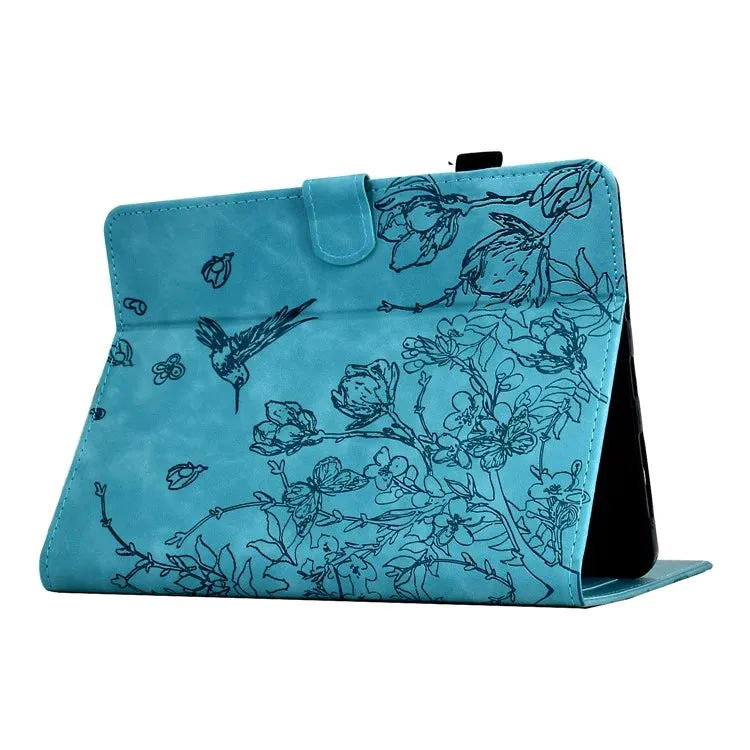 For Amazon Kindle 6" (2022) Case Flower Bird Imprinted Card Holder Leather Tablet Cover