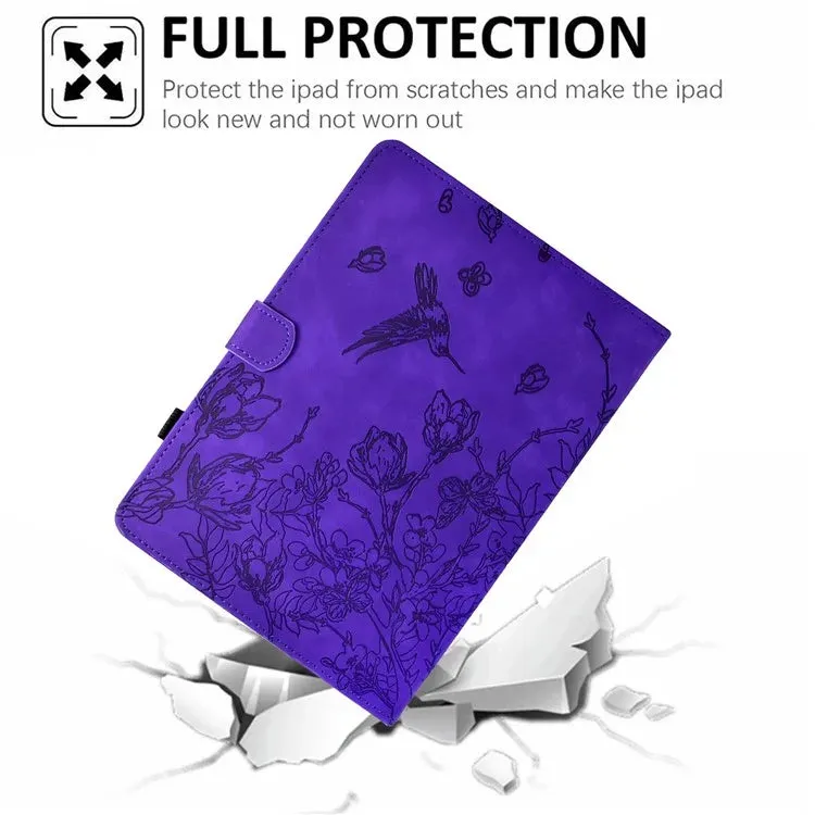 For Amazon Kindle 6" (2022) Case Flower Bird Imprinted Card Holder Leather Tablet Cover