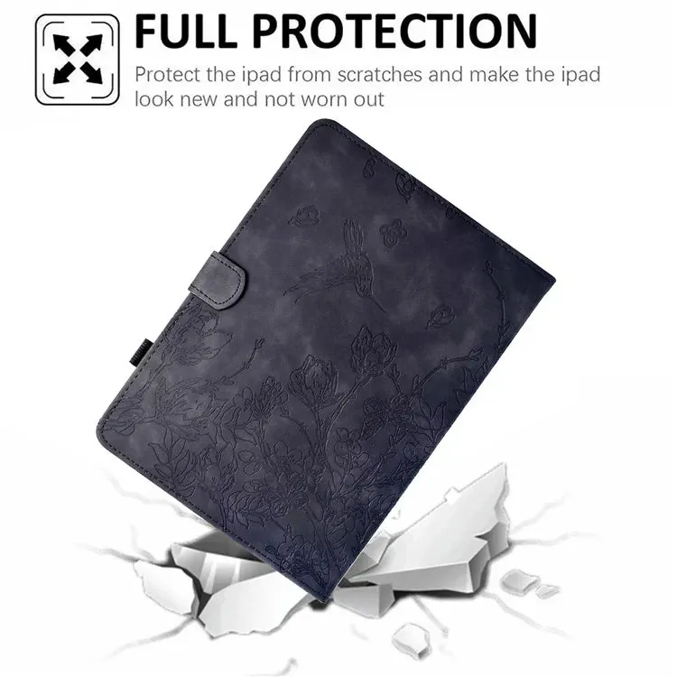 For Amazon Kindle 6" (2022) Case Flower Bird Imprinted Card Holder Leather Tablet Cover