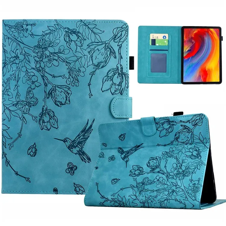 For Amazon Kindle 6" (2022) Case Flower Bird Imprinted Card Holder Leather Tablet Cover