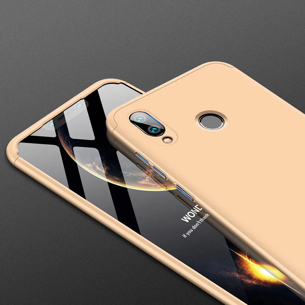 For Honor PLAY Ultra Slim PC Back Cover Non-slip Shockproof 360 Degree Full Protective Case Gold