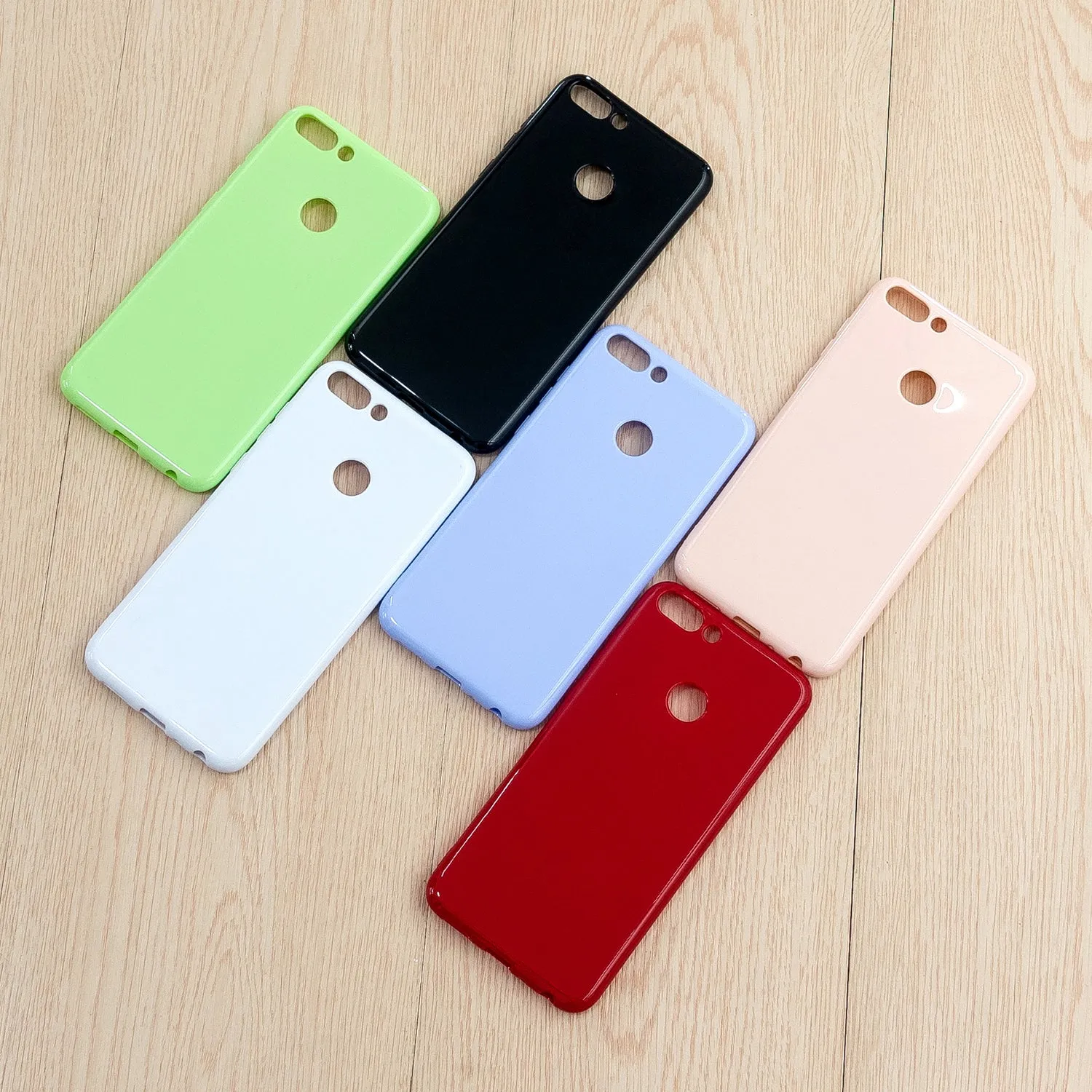For HUAWEI Honor 7S/7A TPU Phone Case Simple Profile Flexible Soft Cellphone Cover Easy Access Shell Fluorescent green